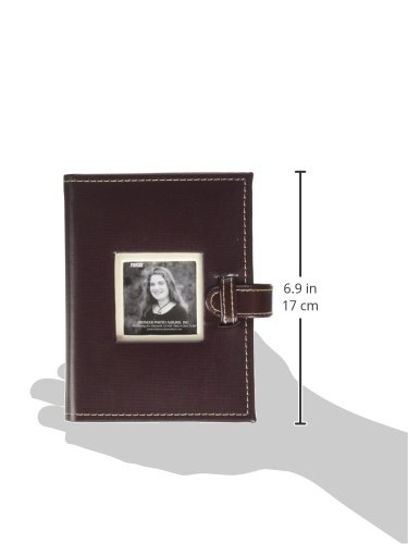Pioneer Photo Albums 24 Pocket Sewn Leatherette Frame Cover Album with Strap Closure for 4 by 6-Inch Prints, Dark Brown - Thumbnail 2