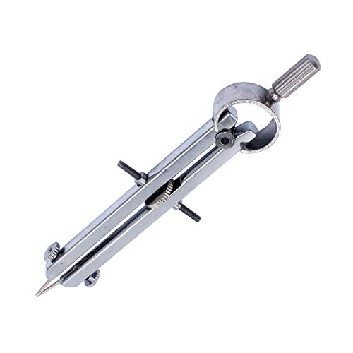 PHYHOO Professional Compasses with Lock Leather Metal Circle Drafting Drawing Compass Maker Scriber Marking Spring Divider Jewelry Making Tool