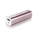 Portable Charger,Mopower 3000mAh Power Bank Lipstick-shaped Aluminum Metal External Backup Battery Pack for iPhone 6 4 5S 4S, iPad ,Galaxy S6 Note 3, iPod,HTC,Sony,LG, Mobile Digital Devices (Pink)