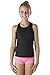 Liakada Girls Supportive Braided Tank Top with Integrated Bra Shelf Liner Dance, Gym, Yoga, Cheer!