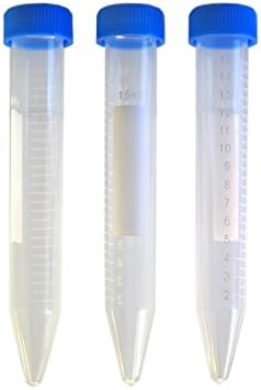 15 ml Graduated Conical Centrifuge Tubes, Pack of 100, KeL Scientific KS-4114-100
