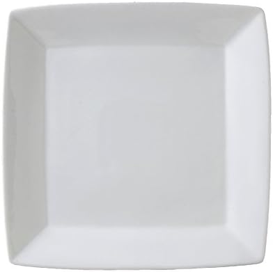 Vertex China ARG-S6P Signature Square Plate without Embossed, 6", Porcelain White (Pack of 36)