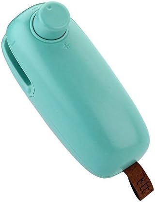 Fukkie Mini Heat Sealer for Plastic Bags, 2 in 1 Handheld Portable Bag Resealer and Cutter for Chip, Snack, Cereal or Aluminum Bag, Airtight Food Storage, Lock in Freshness and Flavor, Mint Green