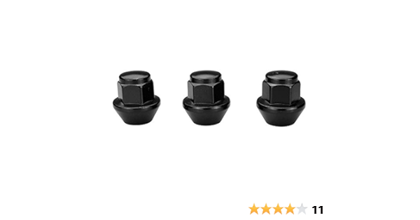20 Tuercas de la Rueda Tuercas de Rueda Negro M12x1, 5 Cono ...
