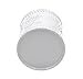 EasyPAG 2 Pcs 3-1/4 inch Dia x 3-3/4 inch High Round Floral Desk Pencil Holder Butterfly Pattern Design, White