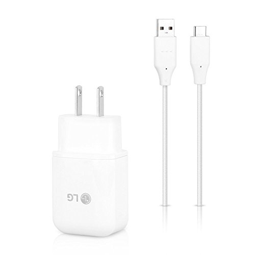 Genuine LG Quick Wall Charger + Type-C USB-C Cable for LG G5 / G6 / V20 / V30 / G7 - 18W QuickCharge - //coolthings.us