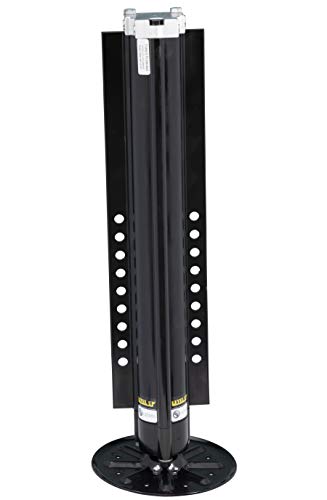 Lippert Components 433467 Aluminum Hydraulic Landing Gear with 14,000 lbs. Weight Capacity | Left, Black
