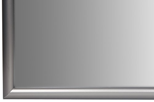 Nielsen Bainbridge 24x30 Rectangular Aluminum Wall Mirror | Vanity Mirror, Bedroom or Bathroom | Hangs Horizontal or Vertical | Nickel - Thumbnail 4
