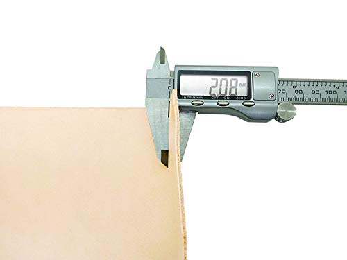 Muse Craft Flawless 12''X24'' 5-6oz Vegetable Tanned Leather Precut| Import A Grade Tooling Leather Hide Full Grain Veg Tan Leather for Tooling, Carving, Dyeing, Embossing(12''x24'' 1.9-2.3mm)