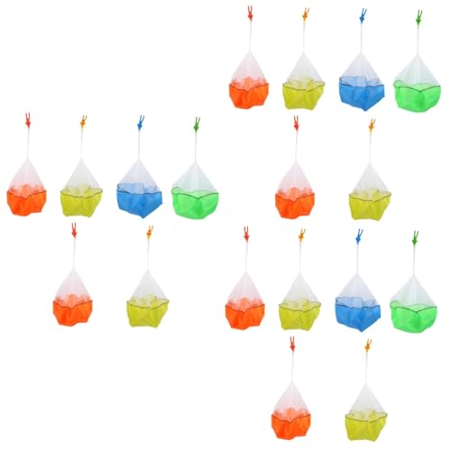 VICASKY 18pcs Parachute Toy Boys and Girls Hand Throw Soldier Parachute Outdoor Plaything for Boys Girls