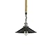CLAXY Ecopower Vintage Metal & Hemp Rope Chain Pendant Light Hanging Ceiling Light
