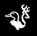 Duck Buck Bass Vinyl Cut Decal Sticker Hunting Fishing|Cars Trucks Vans Walls Laptop| WHITE| 6.5 In| KCD281