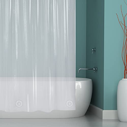 AmazerBath Clear Shower Curtain Liner 84 Inches Long, 72 x 84 Plastic