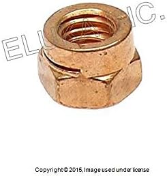 24 x BMW Copper Lock Nut (6 mm) - Exhaust Manifold to Cylinder Head E30 E28 E34 M6 M5 M3 M5 3.6