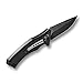 QSP Fast Opening Folding Pocket Knife Ball Bearing System, 440C Blade G10 Handle, 5.2'' Closed, Man's Gift, (Black Titanium Coated Stone Wash Blade,Black G10 Handle)