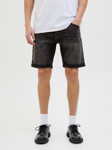 Calções masculinos, ganga preta/mochila: Am 317, L