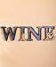 Monogram Wine Cork Holder Set of 4 Letters W I N E