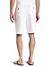 Haggar mens Cool 18 Classic Fit Expandable Waist Short Casual Shorts, White, 38