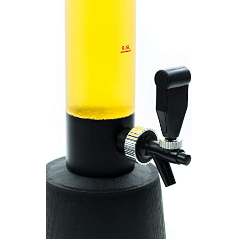 Beer Tower 3L 100 Oz. Clear Beverage Dispenser Included Ice Tube