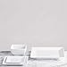 Q Squared Diamond White BPA-Free Melamine Large Rectangle Platter, 17-1/4 by 10-1/2, White