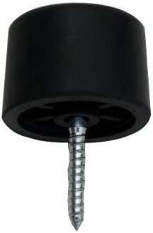 Swish Black 30mm Rubber Door Stops Wall Protectors Set of 2