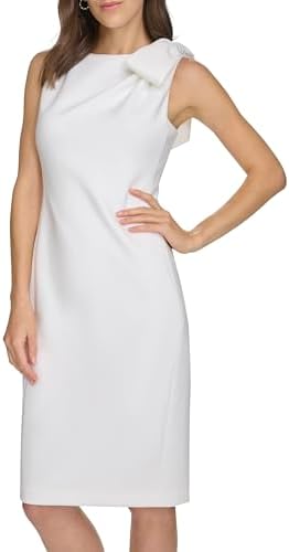 Calvin Klein Women's Dress, Colorbloack Sheath Dress, Indigo/White, 14 at Amazon Women's Clothing store Calvin Klein Women's Dress, Colorbloack Sheath Dress, Indigo/White, 14 at Amazon Women's Clothing store