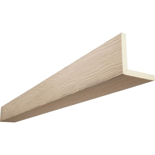 Timberthane Sandblasted Faux Wood Beam, 2-Sided (L-Beam), 12"W x 12"H x 96"L, F…