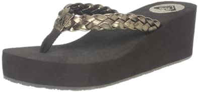 Amazon.com | Roxy Women's Rip Current High Flip Flop, Bronze, 5 M US | Flip-Flops
