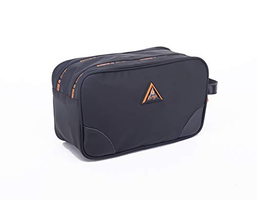 Toiletry Bag for Men - Canvas Dopp Kit for Travel, Gym, Grooming & Shaving, Waterproof Lining, ...