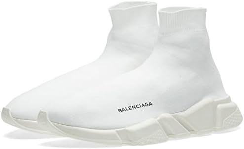 TOPSHOD Unisex Mens Womens Balenciaga Speed Trainer Sneaker White