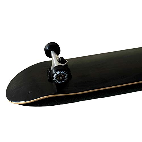 Yocaher-Blank-and-Checker-Pro-Complete-Skateboard-775-Skateboards-w-7Ply-Maple-Deck-Black-Widow-Grip-Tape-Aluminum-Alloy-Truck-ABEC-7-Chrome-Bearing-54mm-Skateboard-Wheels