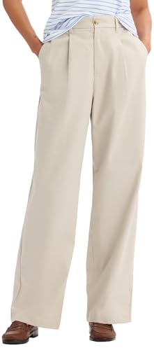 Dockers Stain Defender High Waist Pleated Relaxed Fit - Pantalón Mujer