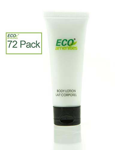 ECO AMENITIES Transparent Tube Flip Cap Individually Wrapped 30ml Body Lotion, 72 Tubes per Case