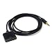 Best AUX Input Converter Adapter Cable 30pin Dock to 3.5mm Plug Compatible with Bose Sounddock - 3.3 feet (Amazon Echo Works!) (Black)
