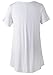 LARACE Plus Size Tops for Women Short Sleeve Shirts Casual Summer Clothes Round Neck Tunics for Leggings (3X, White)
