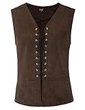 SCARLET DARKNESS Mens Gothic Vest Waistcoat Steampunk Victorian Tailcoat -1 XL