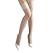 Rose Sakura ultra thin sheer thigh high rib top stockings 3 PAIRS pack by Jetsan (3 pairs grey)
