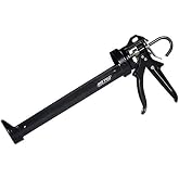AWF PRO Heavy Duty Caulk Gun 29 oz, 18:1 Thrust Ratio | Steel Frame Construction, Rotating Barrel, Ladder Hook, Puncture Tool &amp; No Drip Pressure Release Tab