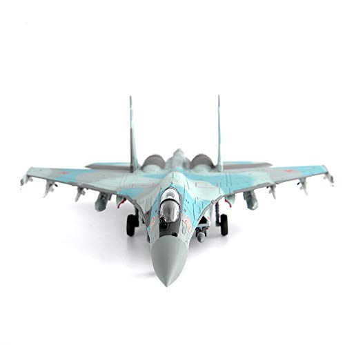 M.A.K 1/100 Scale Su-35 Super Flanker Fighter Aircraft Model Diecast Metal Plane Model Toy for Collection or Gift - Thumbnail 3