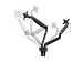 Monoprice Smooth Full Motion Dual Monitor Adjustable Gas Spring Desk Mount - Black For Large Screens, Supports Up To 34 inch Monitors, Max 19.8 LBS Weight Per Display - Workstream Collection primary