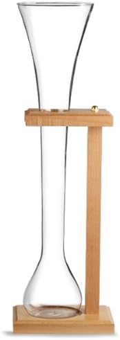Drinkstuff Glass Half Yard of Ale with Stand, 700ml Yard Glass holds 1.2 Pints, Birch Wood Stand - Image 4