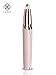 Eyebrow Hair Remover, Painless Portable Precision Electric Eyebrow Hair Trimmer, Eyebrow Hair Removal Razor with Light, Rose Gold (Batteries not included)