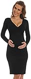 Happy Mama Women's Maternity Nursing Pencil Jersey Casual Dress 285p