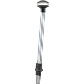 Perko 1445DP4CHR Inland-Series Reduced Glare White All-Round Pole Light - 36" Height, 5&deg; Rake