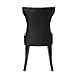 Modway Silhouette Modern Tufted Vegan Leather Upholstered Parsons Black, One Dining Chair