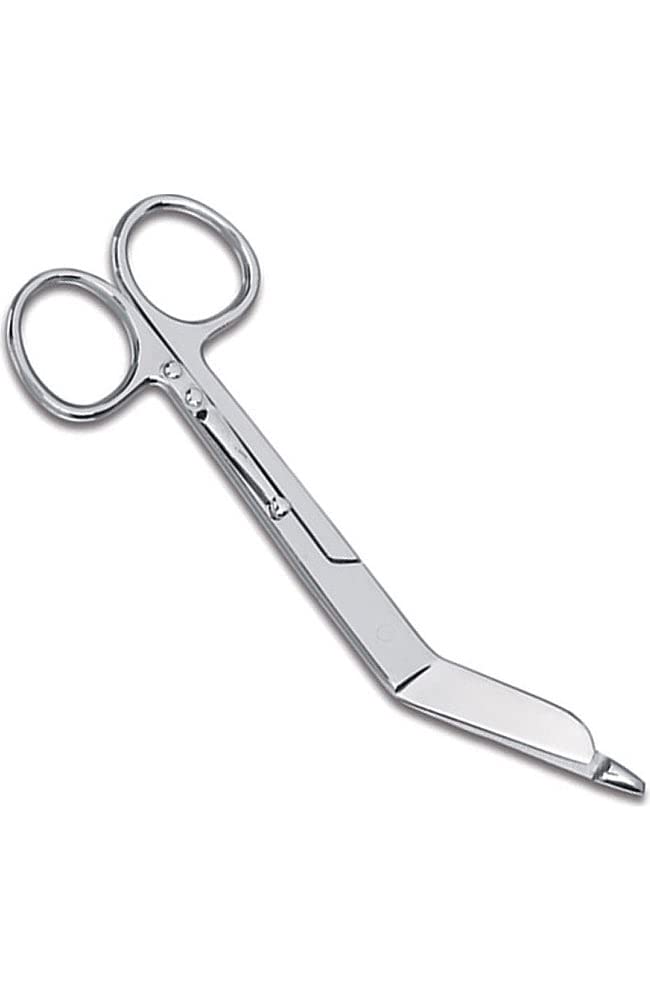 Lister Bandage Scissors | Perfect for Nurse, Emergency EMT and First Aid Supplies | Stainless Steel Trauma Shears with Pocket Clip - 5.5 Inch