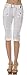 Helium London Womens Stretch Poplin Cargo Capri with Woven Belt