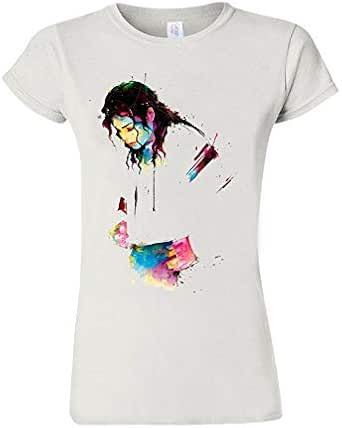 Michael Jackson - Camiseta de manga corta para mujer : Amazon.es: Ropa