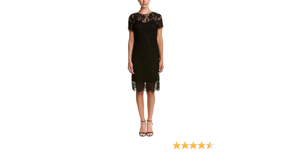 short sleeve lace sheath dress