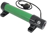 LightHouse 305mm 45W Eco Heat Greenhouse Heater Green Black view 2